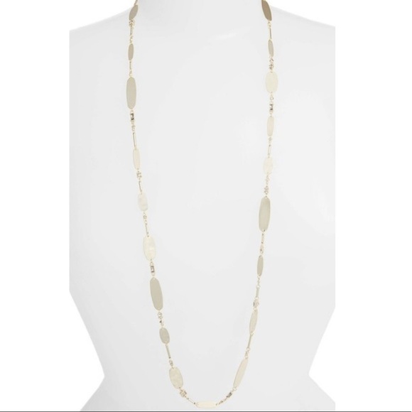 KENDRA SCOTT | Claret Long Necklace, Pyrite Mix - Picture 3 of 8